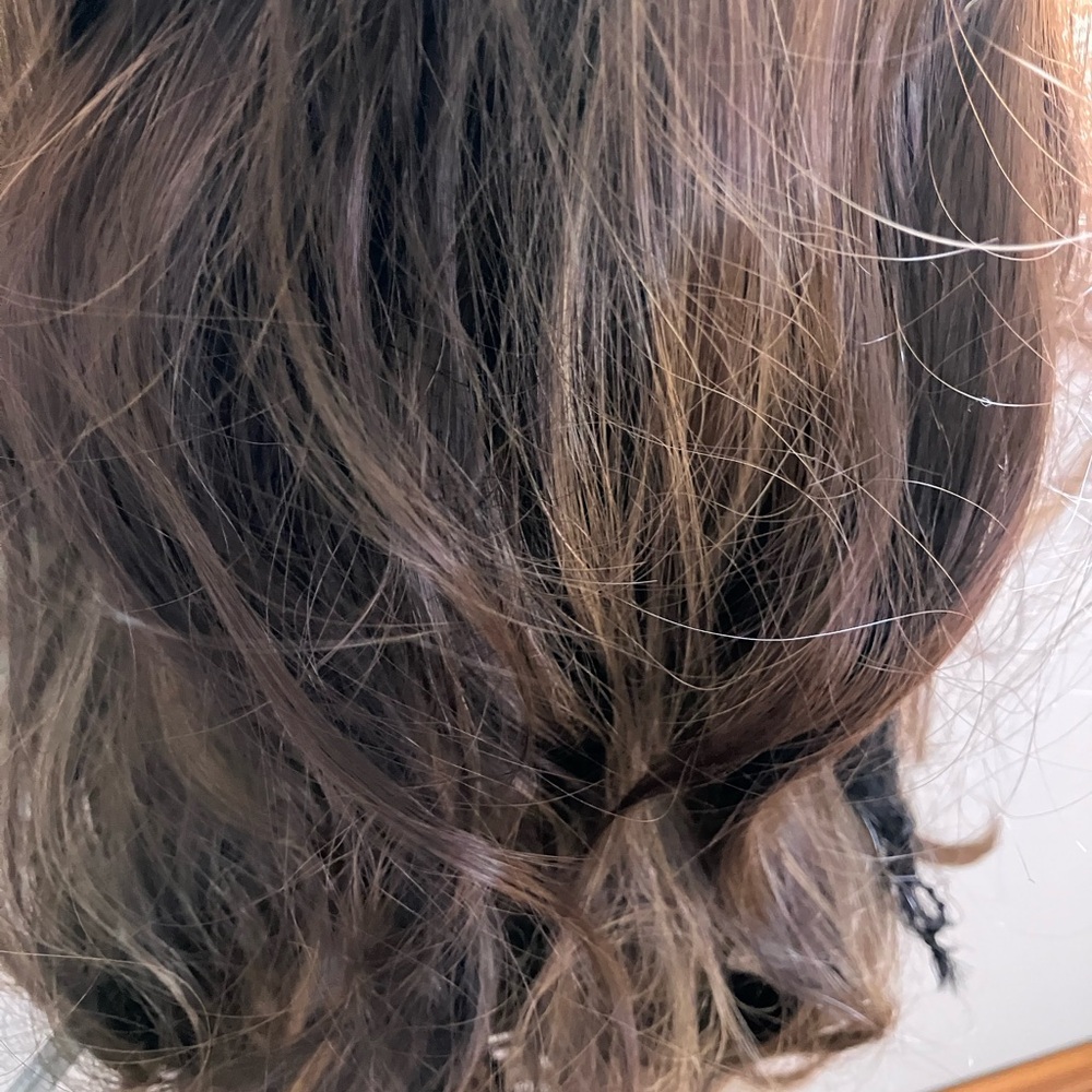 Brown long wig